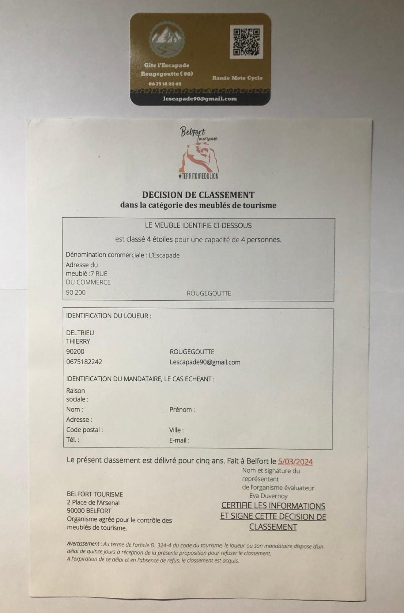 Gite L'Escapade 90 Rougegoutte Dış mekan fotoğraf